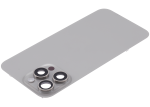 Iphone 15 Pro Max ile Uyumlu Arka Cam Çelik Plakalı Kablosuz NFC Şarj MagSafe Mıknatıs ve El Feneri Esnek ile Uyumlu Full Doğal Titanyum - Görsel 4
