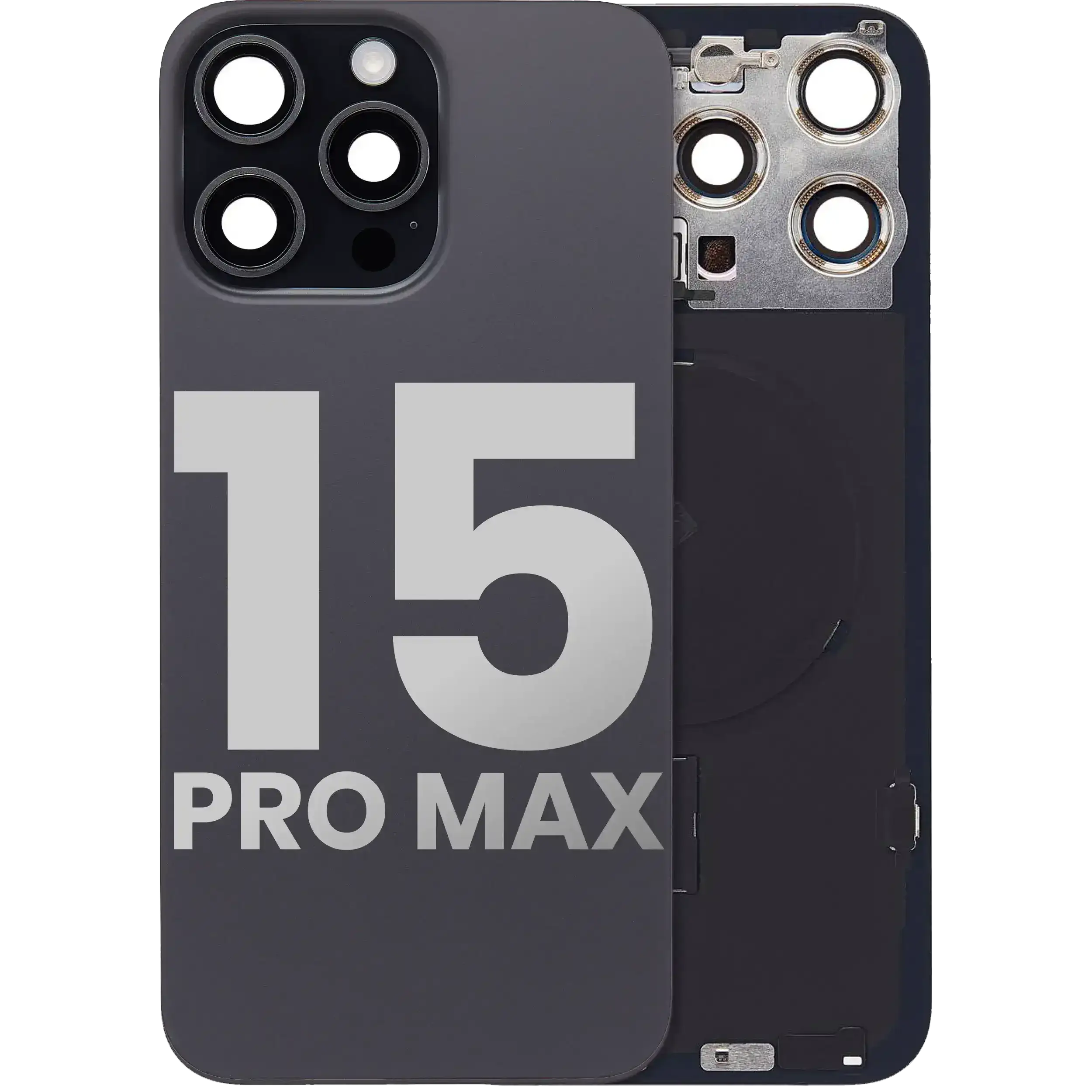 Iphone 15 Pro Max ile Uyumlu Arka Cam Çelik Plakalı Kablosuz NFC Şarj MagSafe Mıknatıs ve El Feneri Esnek ile Uyumlu Full  Siyah Titanyum Iphone 15 Pro Max ile Uyumlu Arka Cam Çelik Plakalı Kablosuz NFC Şarj MagSafe Mıknatıs ve El Feneri Esnek ile Uyumlu Full  Siyah Titanyum
