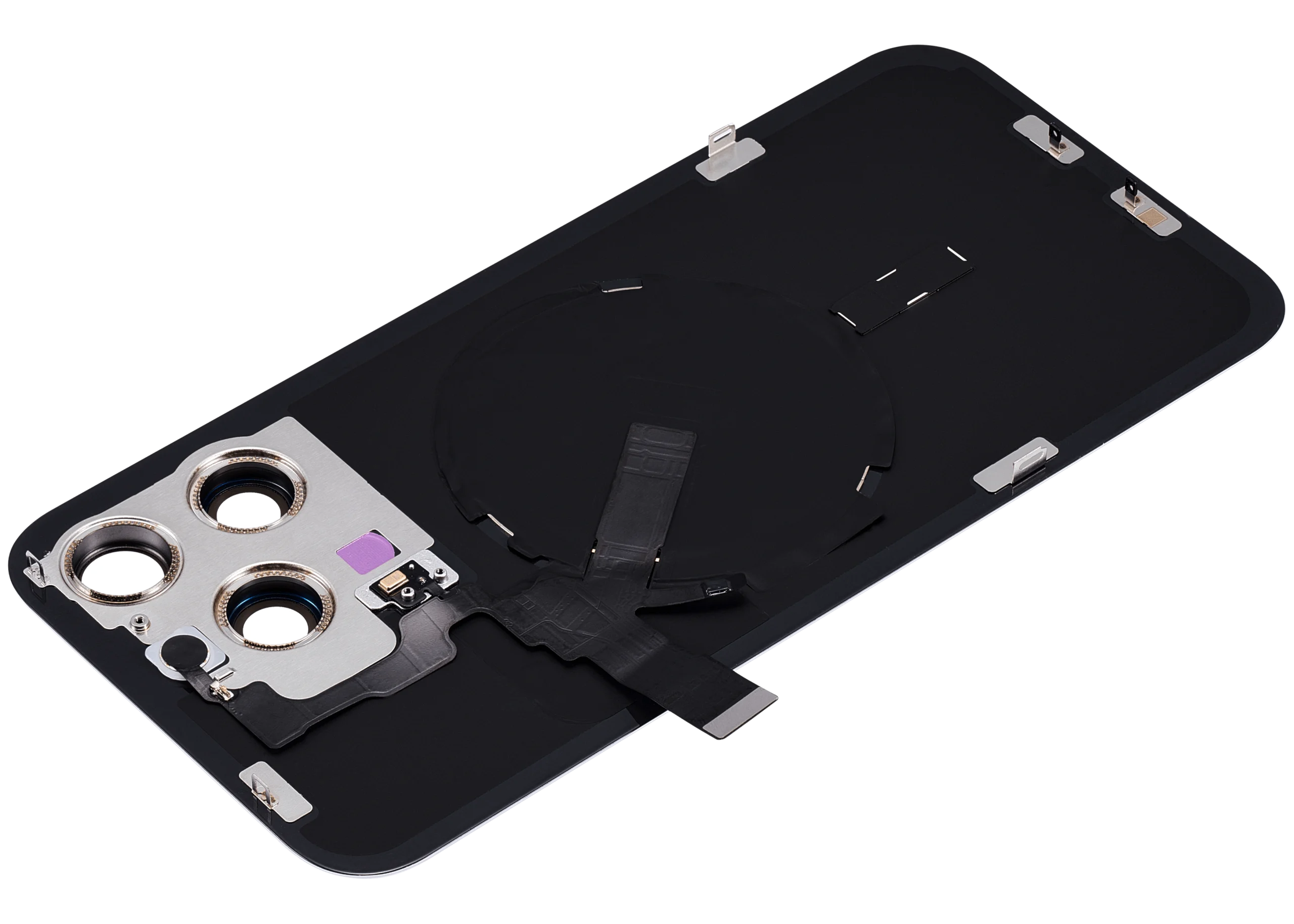 Iphone-15-Pro-Max-ile-Uyumlu-Arka-Cam-Celik-Plakali-Kablosuz-NFC-Sarj-MagSafe-Miknatis-ve-El-Feneri-Esnek-ile-Uyumlu-Siyah-Titanyum-4 Iphone 15 Pro Max ile Uyumlu Arka Cam Çelik Plakalı Kablosuz NFC Şarj MagSafe Mıknatıs ve El Feneri Esnek ile Uyumlu  Siyah Titanyum - Görsel 4