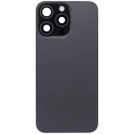Iphone 15 Pro Max ile Uyumlu Arka Cam Çelik Plakalı Kablosuz NFC Şarj MagSafe Mıknatıs ve El Feneri Esnekliği Servis Paketi ile Uyumlu Siyah Titanyum - Görsel 2