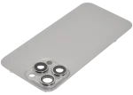 Iphone 15 Pro Max ile Uyumlu Arka Cam Çelik Plakalı MagSafe Mıknatıs Önceden Takılmış Kapak  Doğal Titanyum - Görsel 4