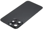 Iphone 15 Pro Max ile Uyumlu Arka Cam Çelik Plakalı MagSafe Mıknatıs Önceden Takılmış Kapak  Siyah Titanyum - Görsel 3