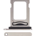 Iphone 15 Pro Max ile Uyumlu Çift Sim Kart Tepsisi / 15 Pro Max Beyaz Titanyum ile Uyumlu