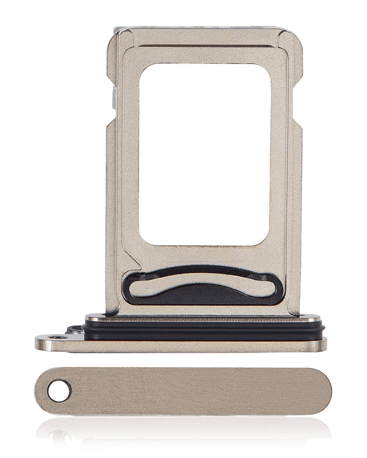 Iphone 15 Pro Max ile Uyumlu Çift Sim Kart Tepsisi / 15 Pro Max Doğal Titanyum ile Uyumlu