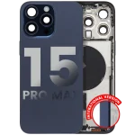 Iphone 15 Pro Max ile Uyumlu Kasa Bileşenler Önceden Takılmış Uluslararası Sürüm ile Uyumlu Kasa Kasa Mavi Titanyum