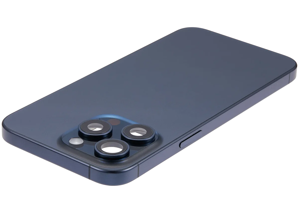 Iphone 15 Pro Max ile Uyumlu Kasa Bileşenler Önceden Takılmış Uluslararası Sürüm ile Uyumlu Kasa Kasa Mavi Titanyum - Görsel 5