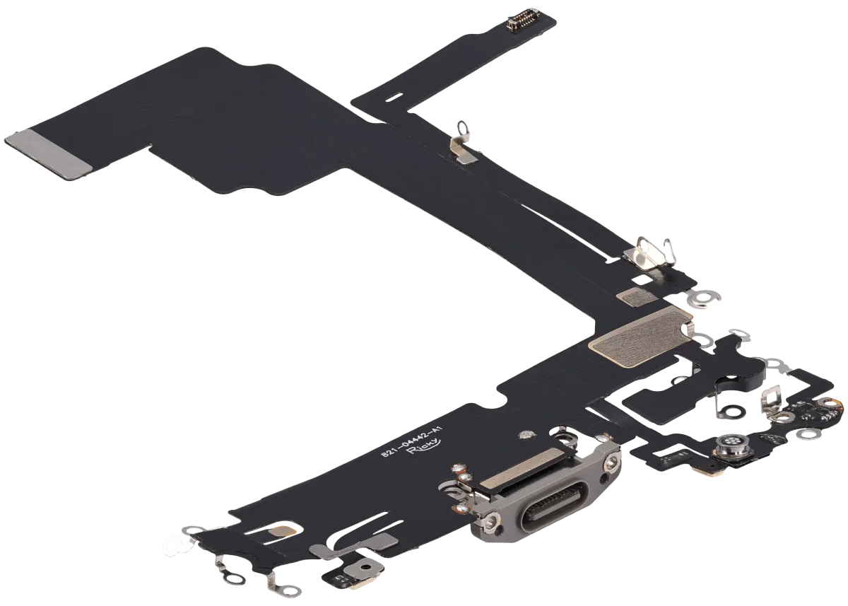 Iphone 15 Pro Max ile Uyumlu Şarj Portu Esnek Kablosu Aftermarket Plus Doğal Titanyum ile Uyumlu - Görsel 5