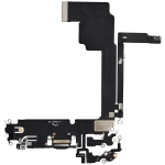 Iphone 15 Pro Max ile Uyumlu Şarj Portu Esnek Kablosu Aftermarket Plus Siyah Titanyum ile Uyumlu - Görsel 3