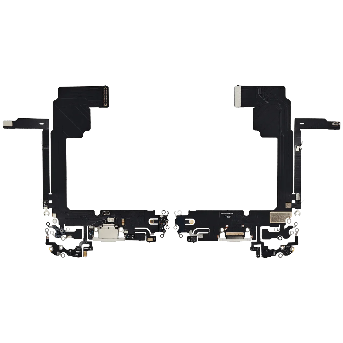Iphone 15 Pro Max ile Uyumlu Şarj Portu Esnek Kablosu Aftermarket Plus ile Uyumlu Beyaz Titanyum - Görsel 2