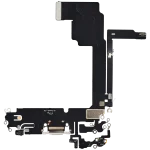 Iphone 15 Pro Max ile Uyumlu Şarj Portu Esnek Kablosu Aftermarket Plus ile Uyumlu Beyaz Titanyum - Görsel 3
