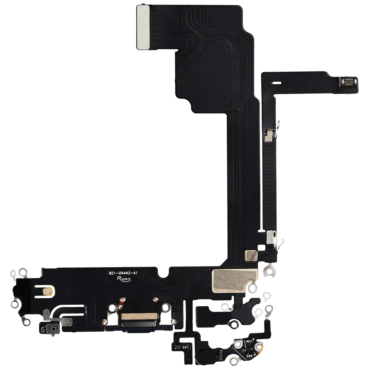 Iphone 15 Pro Max ile Uyumlu Şarj Portu Esnek Kablosu Plus Mavi Titanyum ile Uyumlu - Görsel 3