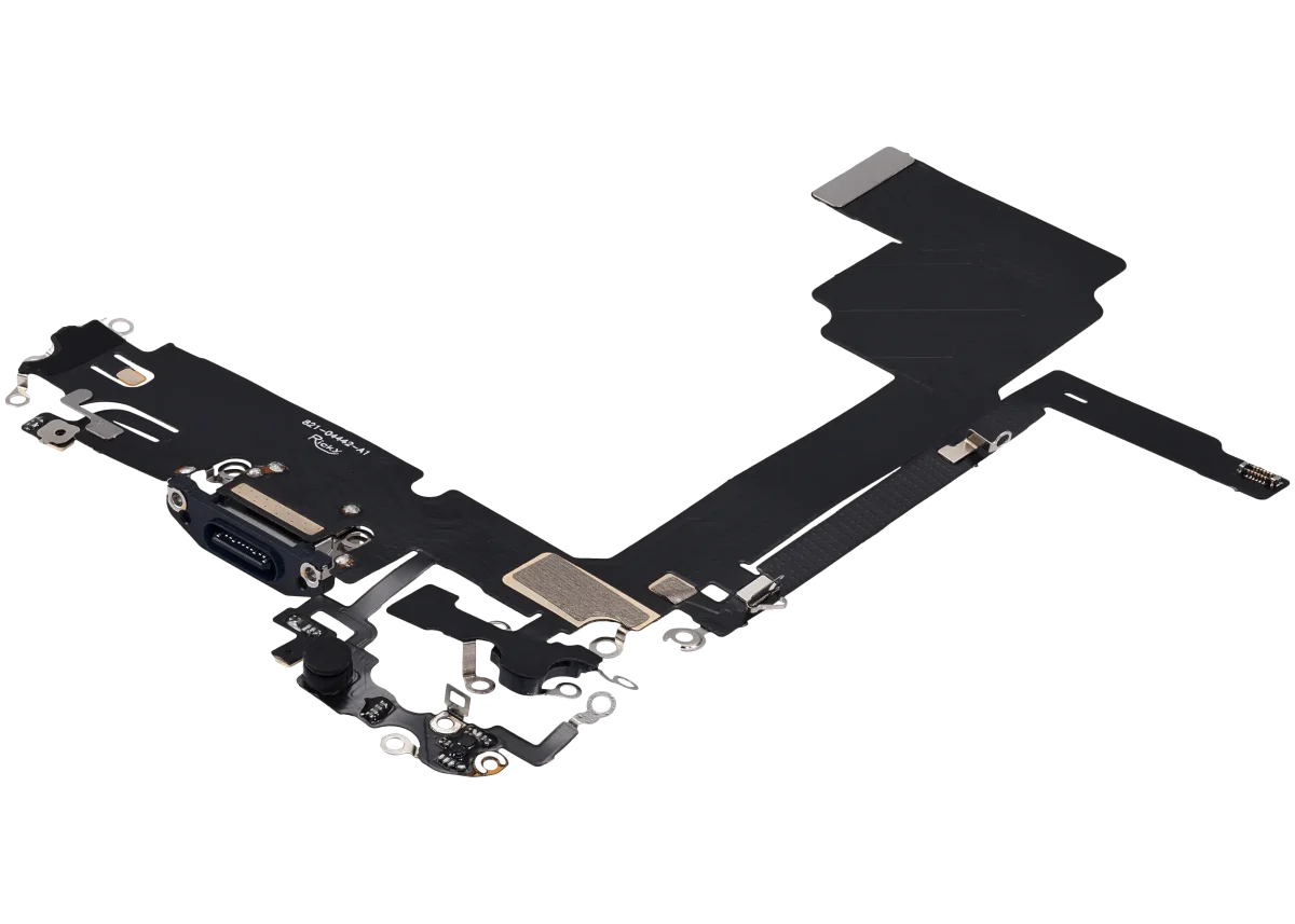 Iphone 15 Pro Max ile Uyumlu Şarj Portu Esnek Kablosu Plus Mavi Titanyum ile Uyumlu - Görsel 5