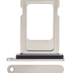 Iphone 15 Pro Max ile Uyumlu Tek Sim Kart Tepsisi / 15 Pro Max ile Uyumlu Beyaz Titanyum