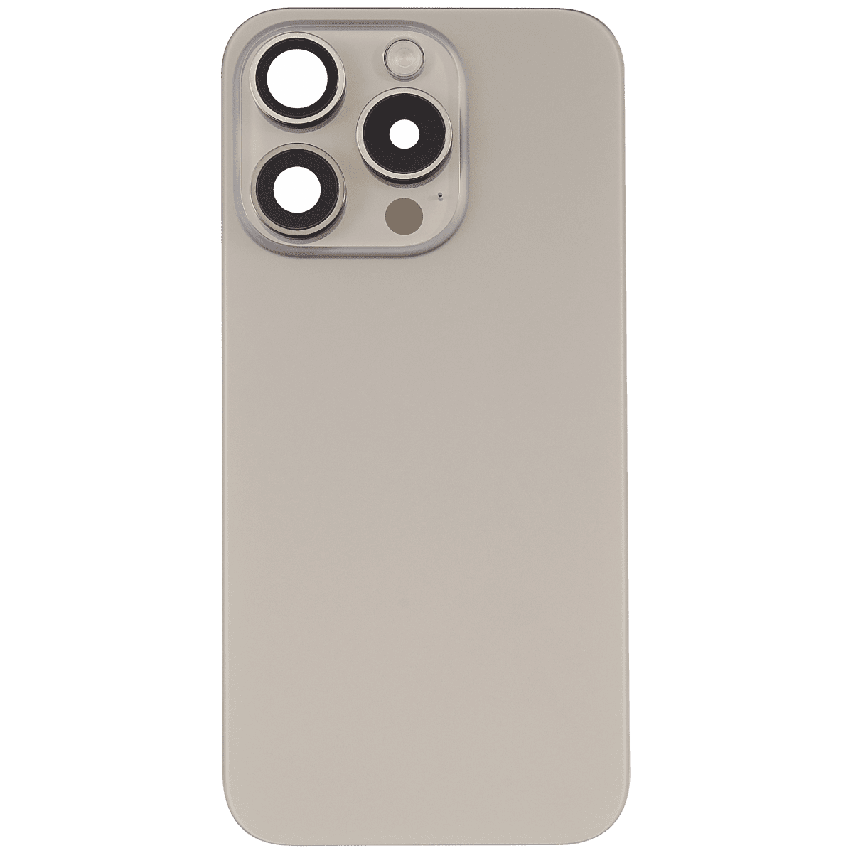 Iphone 15 Pro ile Uyumlu Arka Cam Çelik Plakalı Kablosuz NFC Şarj MagSafe Mıknatıs ve El Feneri Esnek ile Uyumlu  Doğal Titanyum - Görsel 2