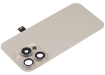 Iphone 15 Pro ile Uyumlu Arka Cam Çelik Plakalı Kablosuz NFC Şarj MagSafe Mıknatıs ve El Feneri Esnek ile Uyumlu  Doğal Titanyum - Görsel 4