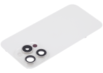Iphone 15 Pro ile Uyumlu Arka Cam Çelik Plakalı Kablosuz NFC Şarj MagSafe Mıknatıs ve El Feneri Esnek ile Uyumlu Full Beyaz Titanyum - Görsel 4