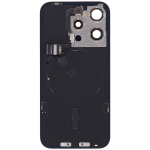 Iphone 15 Pro ile Uyumlu Arka Cam Çelik Plakalı Kablosuz NFC Şarj MagSafe Mıknatıs ve El Feneri Esnek ile Uyumlu Full Doğal Titanyum - Görsel 3