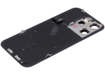 Iphone 15 Pro ile Uyumlu Arka Cam Çelik Plakalı Kablosuz NFC Şarj MagSafe Mıknatıs ve El Feneri Esnek ile Uyumlu Full Siyah Titanyum - Görsel 5