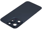 Iphone 15 Pro ile Uyumlu Arka Cam Çelik Plakalı MagSafe Mıknatıs Önceden Takılmış Kapak  Mavi Titanyum - Görsel 3