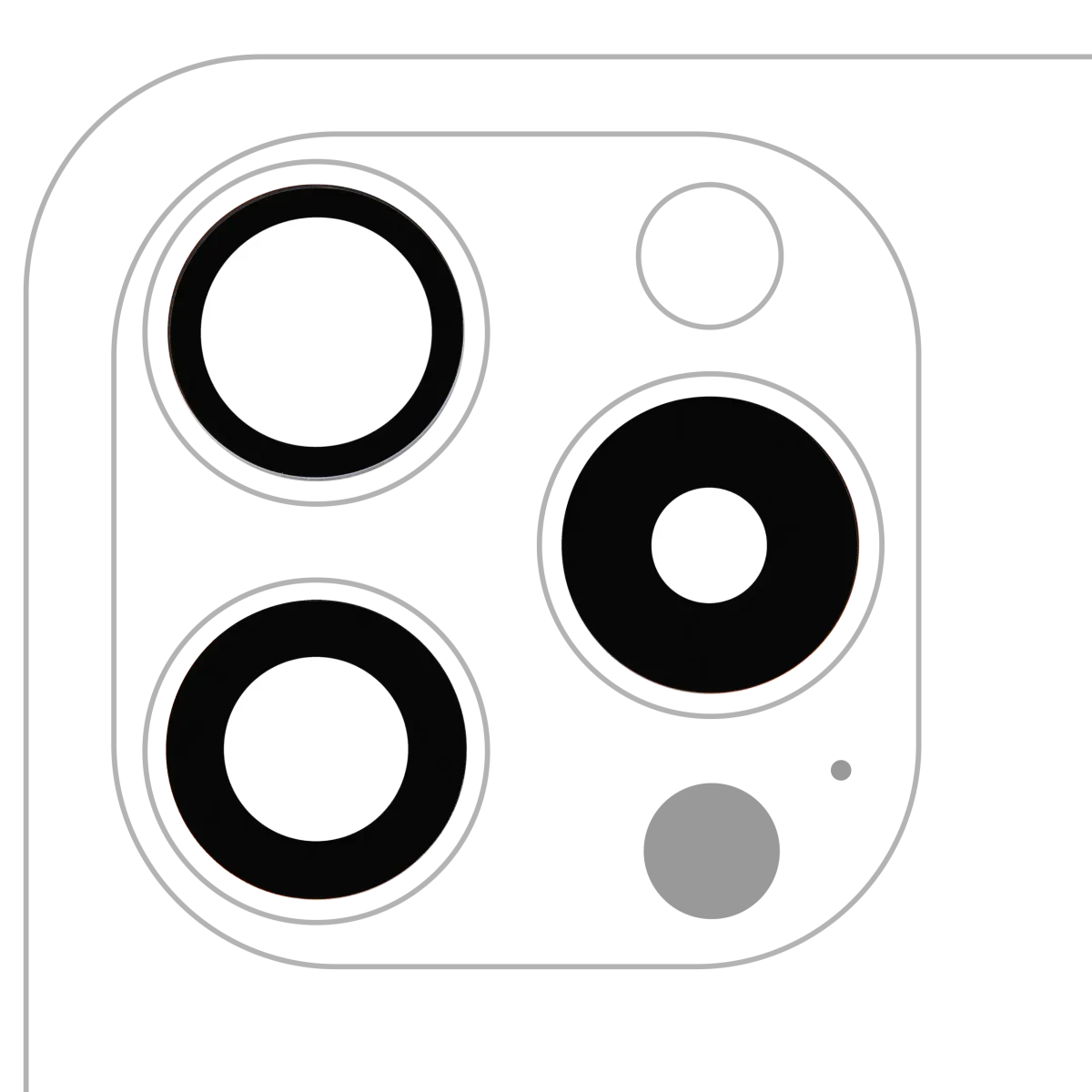 Iphone 15 Pro ile Uyumlu Arka Kamera Servis Paket Orjinal Ürün Lensi Sadece Cam Yapışkanlı 3 Parça Set Aftermarket Plus ile Uyumlu - Görsel 2