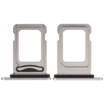 Iphone 15 Pro ile Uyumlu Çift Sim Kart Tepsisi / 15 Pro Max Beyaz Titanyum ile Uyumlu - Görsel 2
