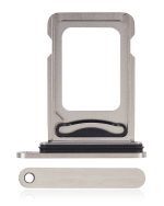Iphone 15 Pro ile Uyumlu Çift Sim Kart Tepsisi / 15 Pro Max Beyaz Titanyum ile Uyumlu