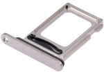 Iphone 15 Pro ile Uyumlu Çift Sim Kart Tepsisi / 15 Pro Max Beyaz Titanyum ile Uyumlu - Görsel 4