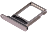 Iphone 15 Pro ile Uyumlu Çift Sim Kart Tepsisi / 15 Pro Max Doğal Titanyum ile Uyumlu - Görsel 3