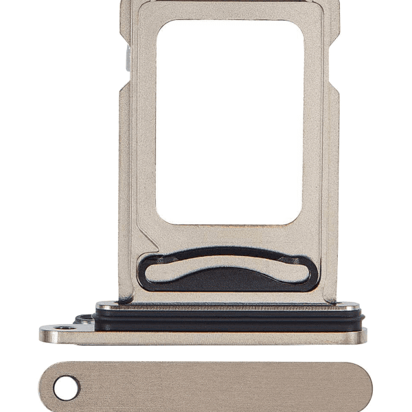 Iphone 15 Pro ile Uyumlu Çift Sim Kart Tepsisi / 15 Pro Max Doğal Titanyum ile Uyumlu