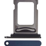 Iphone 15 Pro ile Uyumlu Çift Sim Kart Tepsisi / 15 Pro Max Mavi Titanyum ile Uyumlu