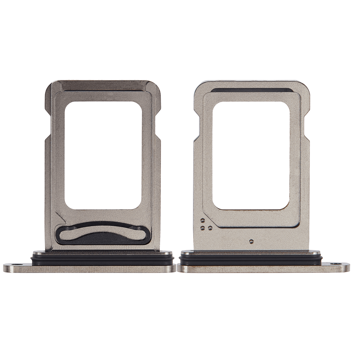 Iphone 15 Pro ile Uyumlu Çift Sim Kart Tepsisi / 15 Pro Max Siyah Titanyum ile Uyumlu - Görsel 2