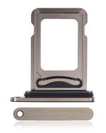 Iphone 15 Pro ile Uyumlu Çift Sim Kart Tepsisi / 15 Pro Max Siyah Titanyum ile Uyumlu