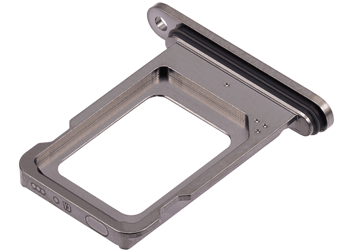 Iphone 15 Pro ile Uyumlu Çift Sim Kart Tepsisi / 15 Pro Max Siyah Titanyum ile Uyumlu - Görsel 4