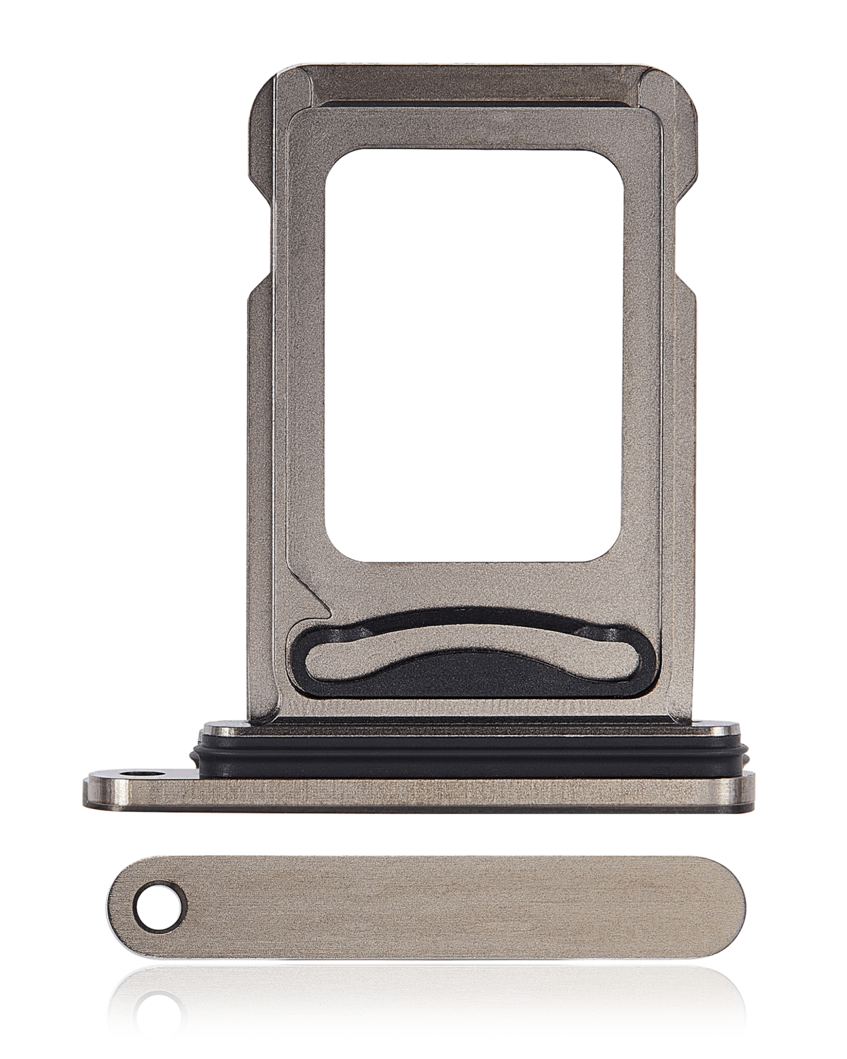 Iphone 15 Pro ile Uyumlu Çift Sim Kart Tepsisi / 15 Pro Max Siyah Titanyum ile Uyumlu - Görsel 5