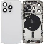 Iphone 15 Pro ile Uyumlu Kasa Bileşenler Önceden Takılmış Uluslararası Sürüm ile Uyumlu Kasa Kasa Beyaz Titanyum - Görsel 2
