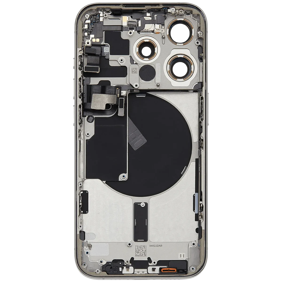 Iphone 15 Pro ile Uyumlu Kasa Bileşenler Önceden Takılmış Uluslararası Sürüm ile Uyumlu Kasa Kasa Beyaz Titanyum - Görsel 4