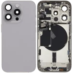 Iphone 15 Pro ile Uyumlu Kasa Bileşenler Önceden Takılmış Uluslararası Sürüm ile Uyumlu Kasa Kasa Doğal Titanyum - Görsel 2