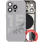 Iphone 15 Pro ile Uyumlu Kasa Bileşenler Önceden Takılmış Uluslararası Sürüm ile Uyumlu Kasa Kasa Doğal Titanyum