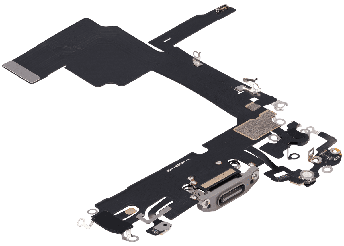 Iphone 15 Pro ile Uyumlu Şarj Portu Esnek Kablosu Aftermarket Plus Doğal Titanyum ile Uyumlu - Görsel 4