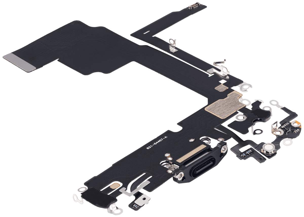Iphone 15 Pro ile Uyumlu Şarj Portu Esnek Kablosu Aftermarket Plus Mavi Titanyum ile Uyumlu - Görsel 4