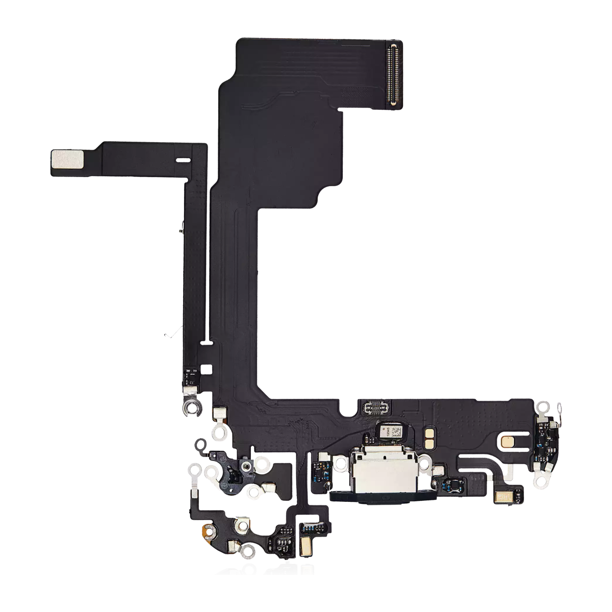 Iphone 15 Pro ile Uyumlu Şarj Portu Esnek Kablosu Aftermarket Plus Mavi Titanyum ile Uyumlu - Görsel 5