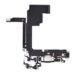 Iphone 15 Pro ile Uyumlu Şarj Portu Esnek Kablosu Aftermarket Plus Mavi Titanyum ile Uyumlu - Görsel 5