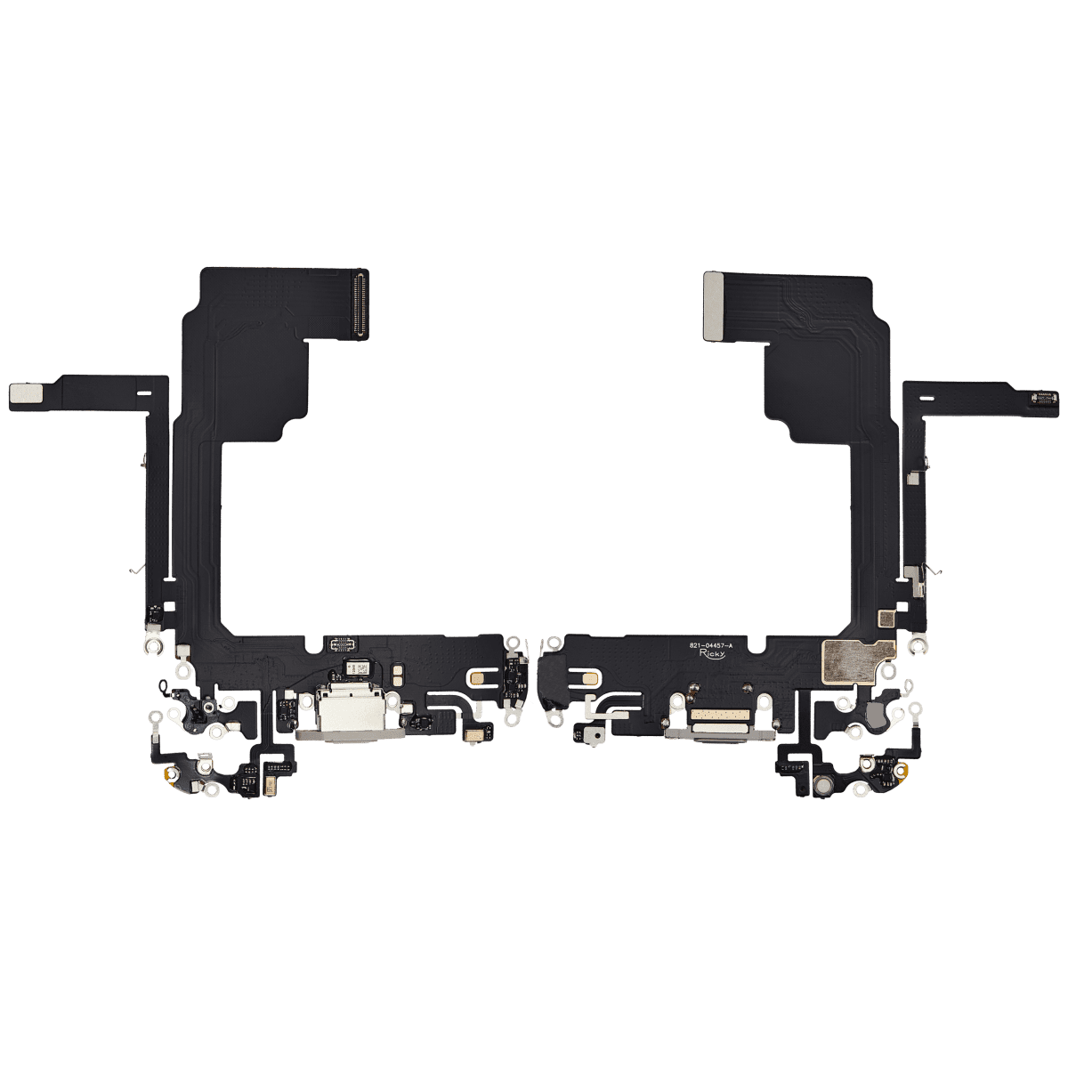 Iphone 15 Pro ile Uyumlu Şarj Portu Esnek Kablosu Aftermarket Plus ile Uyumlu Beyaz Titanyum - Görsel 2
