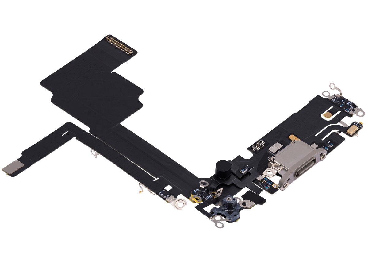 Iphone 15 Pro ile Uyumlu Şarj Portu Esnek Kablosu Premium Doğal Titanyum ile Uyumlu - Görsel 3