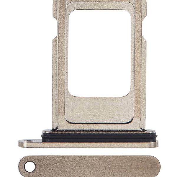 Iphone 15 Pro ile Uyumlu Tek Sim Kart Tepsisi / 15 Pro Max Doğal Titanyum ile Uyumlu