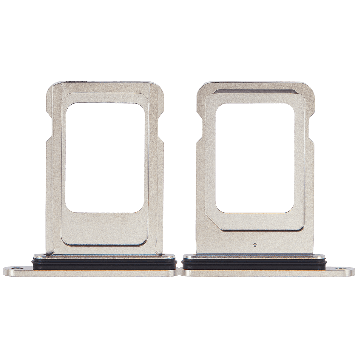 Iphone 15 Pro ile Uyumlu Tek Sim Kart Tepsisi / 15 Pro Max ile Uyumlu Beyaz Titanyum - Görsel 2