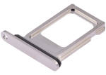 Iphone 15 Pro ile Uyumlu Tek Sim Kart Tepsisi / 15 Pro Max ile Uyumlu Beyaz Titanyum - Görsel 3