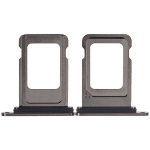 Iphone 15 Pro ile Uyumlu Tek Sim Kart Tepsisi / 15 Pro Max ile Uyumlu Siyah Titanyum - Görsel 2