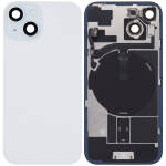 Iphone 15 ile Uyumlu Arka Cam Çelik Plakalı Kablosuz NFC Şarj MagSafe Mıknatıs ve El Feneri Esnek ile Uyumlu Full Mavi - Görsel 2