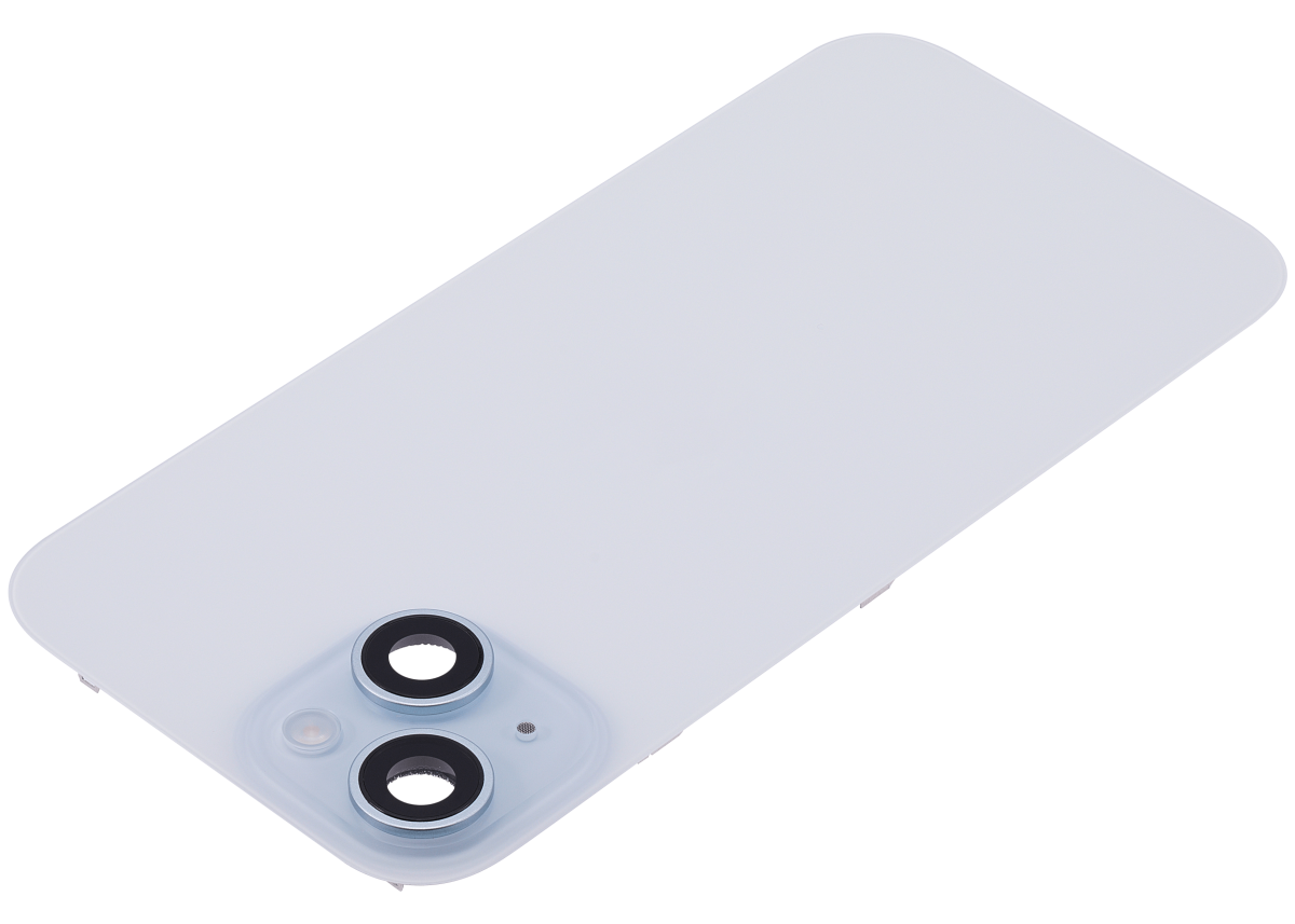 Iphone 15 ile Uyumlu Arka Cam Çelik Plakalı Kablosuz NFC Şarj MagSafe Mıknatıs ve El Feneri Esnek ile Uyumlu Full Mavi - Görsel 4